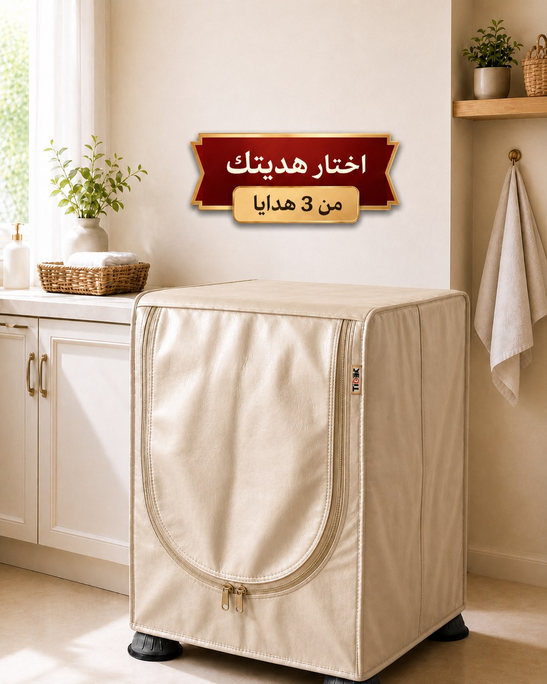 غطاء غسالة Premium + هدية من إختيارك