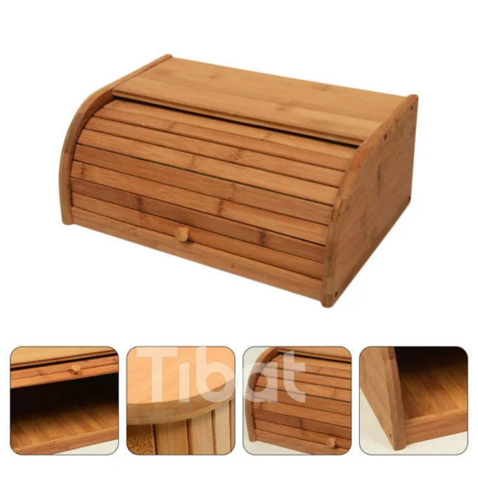 حافظة مخبوزات خشبية