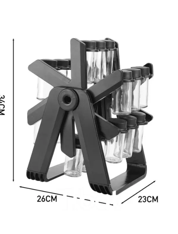 استاند التوابل الدوار بـ 18 برطمان