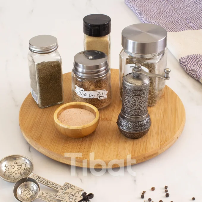 صحن خشبي دوار