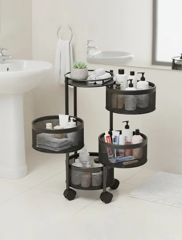 رف مطبخ دوار متعدد الطبقات | 4 - 5 دور