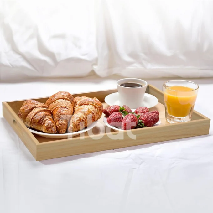 صينية افطار خشبية